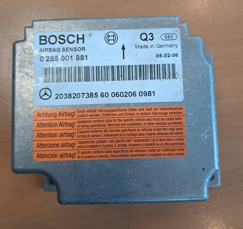 Mercedes airbag unit 0285001881 gebruikt