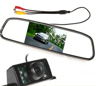 Parkeerhulp - monitor spiegel 4.3" plus camera