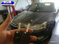 Citroen  sleutel met afstandsbediening thumbnail 2
