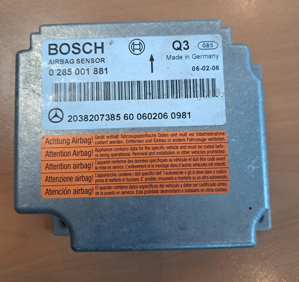 Mercedes airbag unit 0285001881 gebruikt
