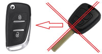 Citroen Peugeot Toyota sleutel met afstandsbediening thumbnail 2