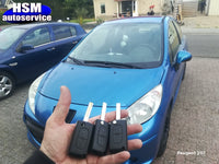 Peugeot sleutel met afstandsbediening thumbnail 2