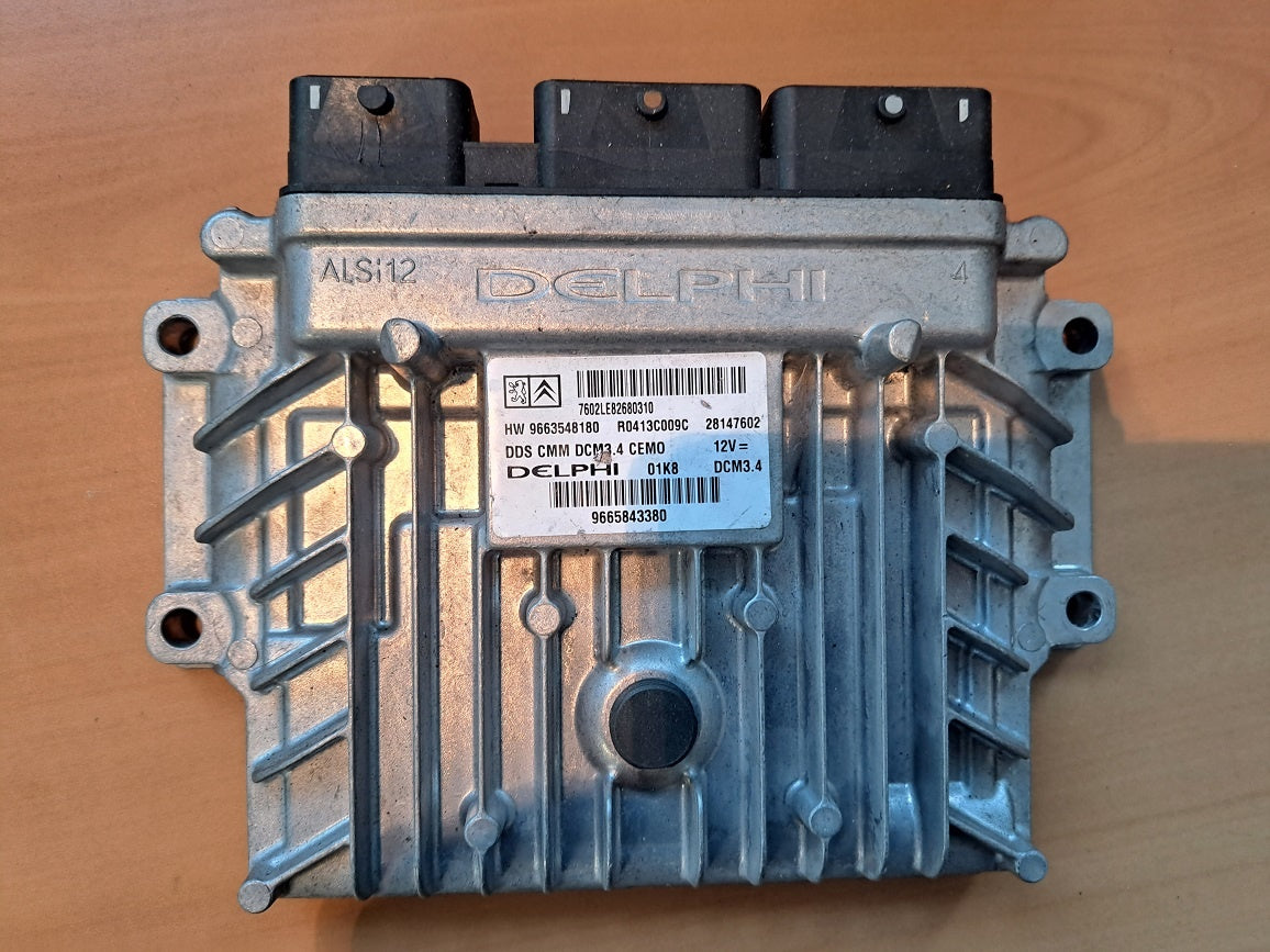 Citroen Peugeot  ECU 9665843380